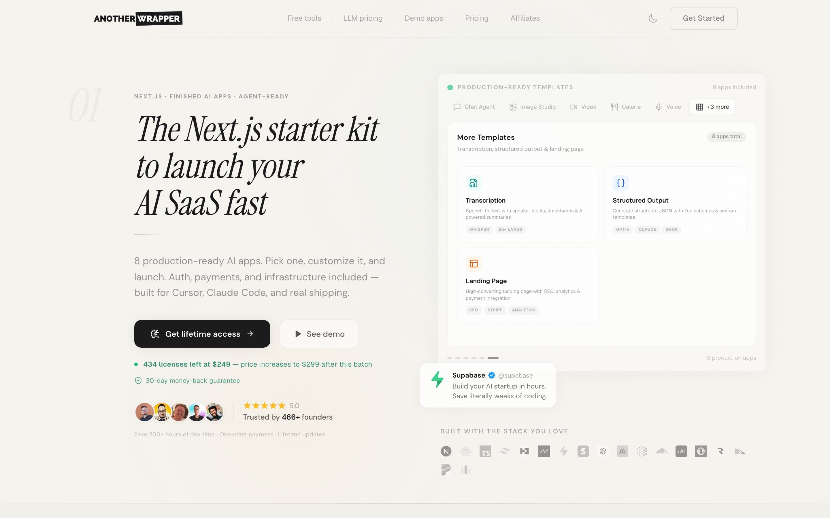 AnotherWrapper product screen