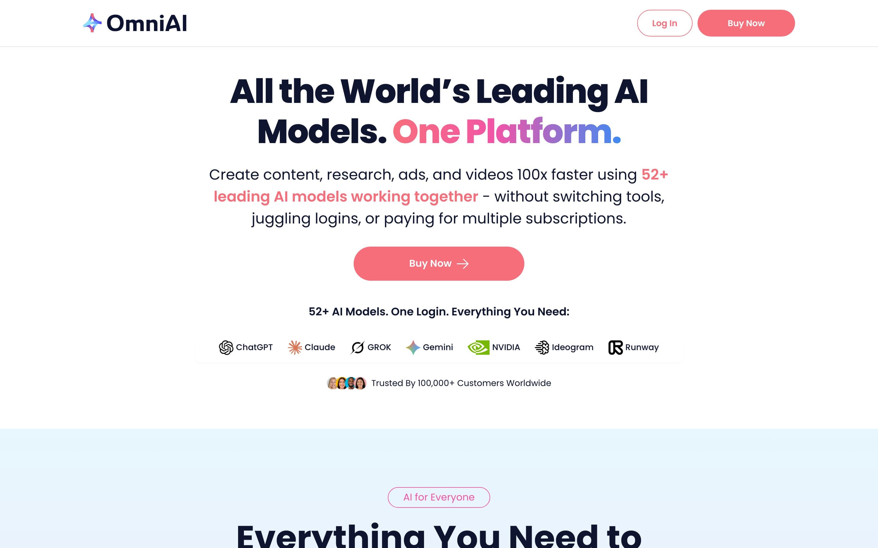 Omni AI product screen