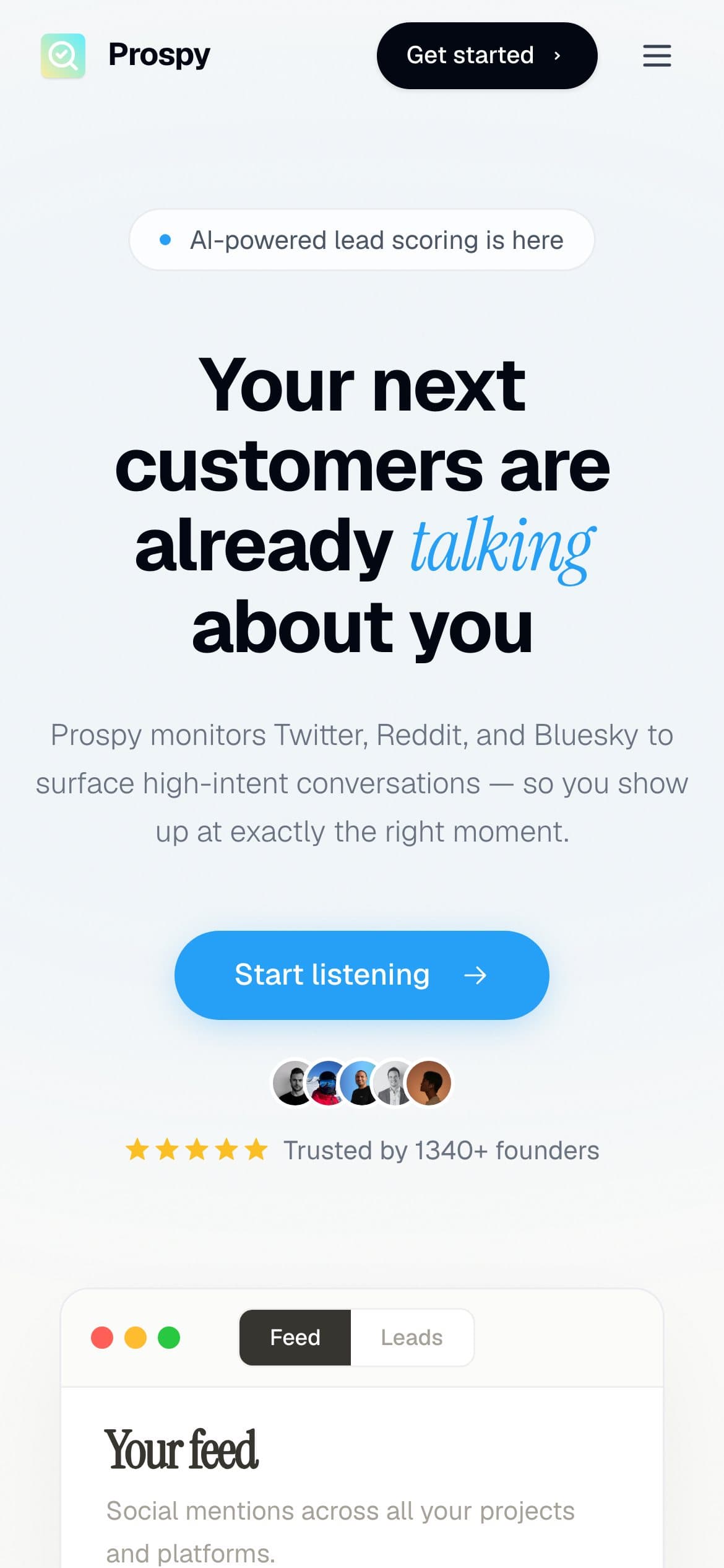 Prospy on mobile